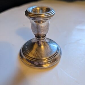 Vintage Elegant Silver 925 Candlestick Holder In VGUC